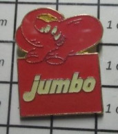 311A Pin's Pins / Beau Et Rare / ANIMAUX / JUMBO ELEPHANT ROUGE ROSE - Animaux