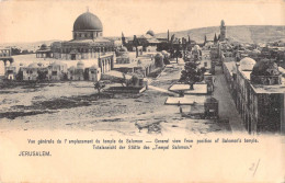 26882 " JERUSALEM-VUE GÉNÉRAL DE L'EMPLACEMENT DU TEMPLE DE SALOMON " PANORAMA-VERA FOTO -CART.POST.NON SPED. - Israele