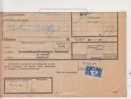 Zweden Spoorwegzegel Cat Svenska Järnvägsfraktmärken; Lijn H.N.J. Halmstad-Nässjö Järnväg 18 Op  Vrachtbrief - Other & Unclassified