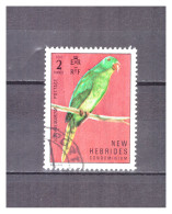 NOUVELLES  HEBRIDES   . N ° 347 .  2 F  OISEAUX      OBLITERE    .  SUPERBE . - Usados