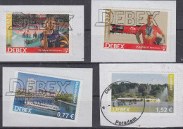 Deutschland Privatpost DEBEX SET (4 Stamps) - Potsdam - Schloß Babelsberg Und Potsdam -  25 Jahre SC 2x - Privé- & Lokale Post