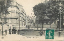 CPA France Reims Rue Thiers - Reims