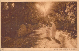 26884 " UNA RUE DANS L'OASIS " ANIMÉ-VERA FOTO -CART.POST. SPED.1922 - Libya