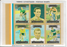 - MANAMA - Carte Postale Avec Timbres Authentiques - DARRIGADE - ANGLADE-  GEMINIANI- VAN LOY - - Radsport