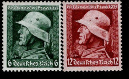 Deutsches Reich 569 - 570 Y Heldengedenktag MNH Postfrisch ** Neuf - Unused Stamps