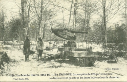 EN ARGONNE - GROSSE PIECE DE 120 QUE LES BOCHES NE DECOUVRIRONT PAS .....(militaria) (ref 537) - Equipment