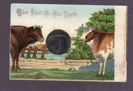 "When Shall We Meet Again?"1906 Silver Coin - Antique Fantasy Postcard - Contes, Fables & Légendes