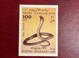 AFGHANISTAN 1989 Bloc 1v Neuf MNH * YT Mi Bl 84 Reptil Serpiente Reptile Serpent Rettile Schlange - Serpenti