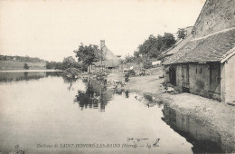 58 Environs De Saint Honoré Les Bains Le Seu CPA Animation Lavandiere Lavandieres Femme Faisant La Lessive à La Main - Saint-Honoré-les-Bains