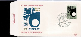 1980 1995 FDC ( Hofstade ): " 50 Ans/jaar De/van I.N.R - R.T.B.F. " - 1971-1980