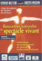 CP  France Pays De La Loire  44 Loire Atlantique   Nantes  Rencontres Nationales Du Spectacle Vivant - Nantes