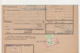 Zweden Spoorwegzegel Cat Svenska Järnvägsfraktmärken; Lijn H.N.J. Halmstad-Nässjö Järnväg 20 Op  Vrachtbrief - Otros & Sin Clasificación