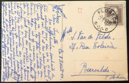 Belgique, Divers Sur Carte, Cachet FLOBECQ C 1953 - (A542) - Andere & Zonder Classificatie