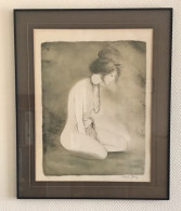 Magnifique Lithographie D’une Jeune Femme Nue « SANDRA », CHAROY Bernard, EA édition D’artiste - Zeitgenössische Kunst