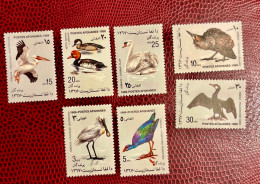 AFGHANISTAN 1987 7v Neuf MNH ** YT Mi 1657 1663 Pájaro Bird Pássaro Vogel Ucello Oiseau - Autres & Non Classés