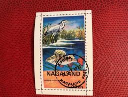 NAGALAND INDE 1971 Bloc 2v Oblitere Used Pez Pájaro Bird Pássaro Vogel Ucello Oiseau INDIA - Altri & Non Classificati