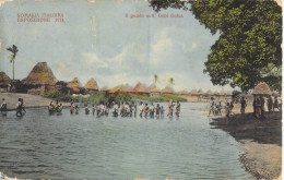 26886 " SOMALIA ITALIANA-ESPOSIZIONE 1911-IL GUADO SULL' UEBI GOFCA " ANIMATA-CART.POST. SPED.1920 - Tentoonstellingen