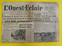 Journal L'Ouest-Eclair Du 27-28 Septembre 1941. Collaboration Oflag Kiev Franco Gaullistes Condamnés à Mort. Laval  Maye - Guerre 1939-45