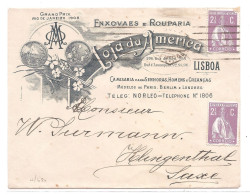 Portugal, 1912, # 211, Lisboa-Saxe - Cartas & Documentos