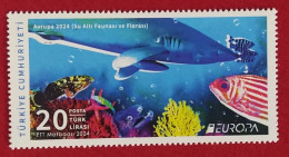 AC - TURKEY STAMP -  EUROPA 2024  UNDERWATER FAUNA AND FLORA  MNH ANKARA, 09 MAY 2024 - Nuovi