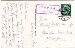 DR 1935, Landpoststempel WERKEL über Fritzlar Auf Karte M. 6 Pf.  - Cartas & Documentos