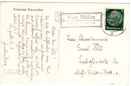 DR 1937, Landpoststempel KLEIN MÖLLEN über Köslin Auf Karte M. 6 Pf.  - Lettres & Documents