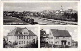 Kaufering Am Lech M. Schule U. Handlung Stedele, 1949 Gebr. Sw-AK. - Otros & Sin Clasificación