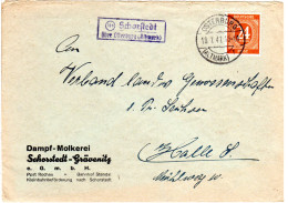 1947, Landpost Stempel SCHORSTAEDT über Osterburg Auf Molkerei Brief M. 24 Pf. - Cartas & Documentos