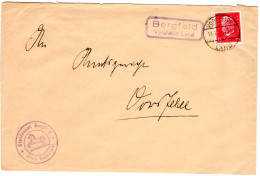 DR 1931, Landpoststpl. BERGFELD Vorsfelde Land Auf Brief M. 15 Pf. - Lettres & Documents