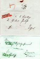 Württemberg 1850, L2 TUTTLINGEN U. Rs. L1 FRANCO Auf Brief M. Botenlohn 2 Kr. - Prephilately