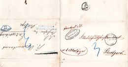 Württemberg 1871, Postablage Enzvaihingen U. Innen Stuttgart Auf Wende Brief  - Covers & Documents