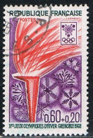 FRANCE : N° 1545 Oblitéré (Jeux Olympiques D'hver, à Grenoble : Flamme) - PRIX FIXE - - Used Stamps