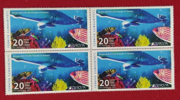 AC - TURKEY STAMP -  EUROPA 2024  UNDERWATER FAUNA AND FLORA  MNH BLOCK OF FOUR ANKARA, 09 MAY 2024 - Nuovi