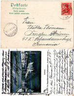 DR 1908, Deutsche Seepost Linie Hamburg New-York XV. Auf Karte M. 10 Pf. - Otros & Sin Clasificación