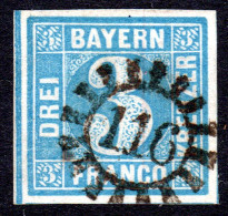 Bayern 2 Pl. 2, Alls. Breitrandige 3 Kr. M. Klarem MR 116 GÜNZBURG - Used