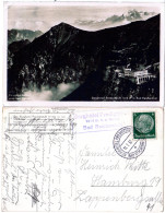 DR 1937, Hotelpost Stpl. Auf Bad Reichenhall Berghotel Predigtstuhl AK M. 6 Pf. - Briefe U. Dokumente