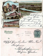 Bayern 1903, Aushilfs-L2 ICHENHAUSEN Als Ankunftstpl. Auf Metz Litho-AK - Ehemalige Dt. Kolonien