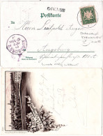 Bayern 1893, Stationsstpl. ICHENHAUSEN Auf Weissenhorn AK M. Bahnpost KRMB-GZBG - Covers & Documents