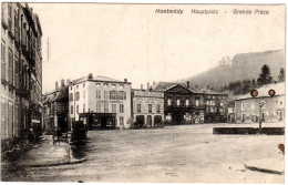 Frankreich, MONTMÉDY Hauptplatz M. Geschäften, 1915 Gebr. Sw-AK - Sonstige & Ohne Zuordnung