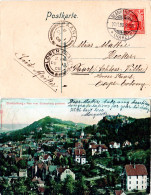 DR 1908, 10 Pf. Auf Farb-AK V. BLANKENBURG (Harz) N. Paarl, Cape Colony, Afrika - Storia Postale