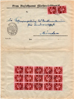 DR 1923, Massenfrankatur 17x3 Mk. Auf Brief M. Reservestempel Fürstenfeldbruck - Cartas & Documentos