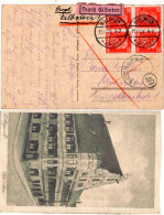 DR 1928, MeF 4x15 Pf. Kant Auf Eilboten Postkarte V. DILLINGEN A. Donau - Briefe U. Dokumente