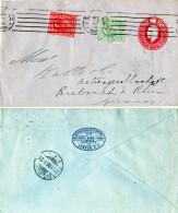 GB 1906, 1d India Bank Privat Ganzsache Brief M. 1/2+1d V. London N. Deutschland - Andere & Zonder Classificatie