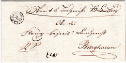 Bayern 1837, Fingerhutstempel LANDSBERG Auf Brief N. Burghausen - [Voorlopers