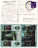 DR 1942, Landpost Stpl. HAIDE über Schwarzenberg Auf Farb-AK Sächs. Prinzenraub - Other & Unclassified