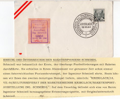 Österreich 1964, Brief Zur Raketenpost Ausstellung KRIEGLACH M. Sonderstempel - Correo Postal