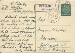 DR 1938, Rethen über Gifhorn, Landpost Stempel Auf 6 Pf. Ganzsache - Cartas & Documentos