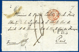 Schweden Frankreich 1845, Porto Brief V. Stockholm M. L1 Franco Hamburg. #912 - Otros & Sin Clasificación