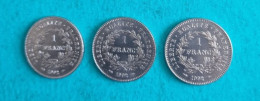 3 Pieces De 1 Franc 1992 - 1 Franc