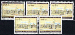 ÖSTERREICH 5 X ANK-Nr. 1660 WIPA 1981 Postfrisch - Siehe Bild - Unused Stamps